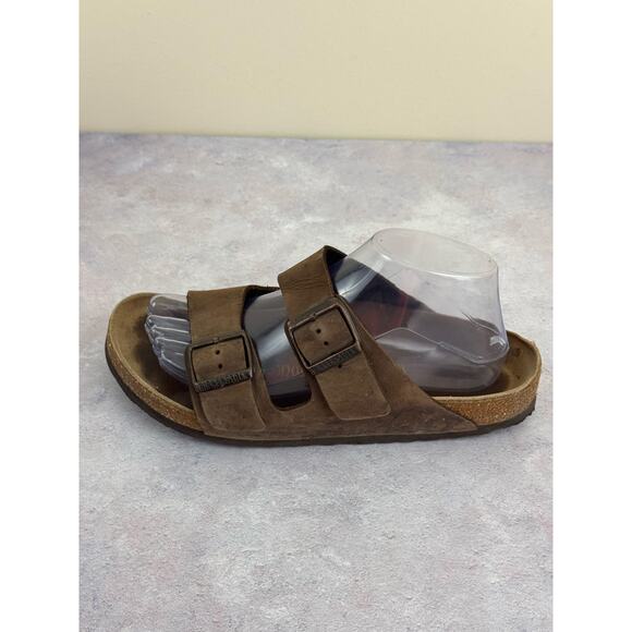 Birkenstock Arizona Brown Leather Sandals EU39 Womens US Size 8 FLAWS READ - Picture 6 of 16